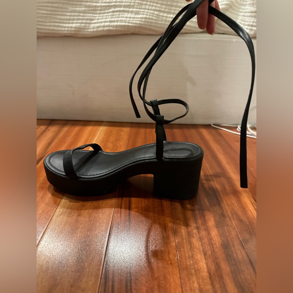 Urban Outfitters Black Platform Sandals